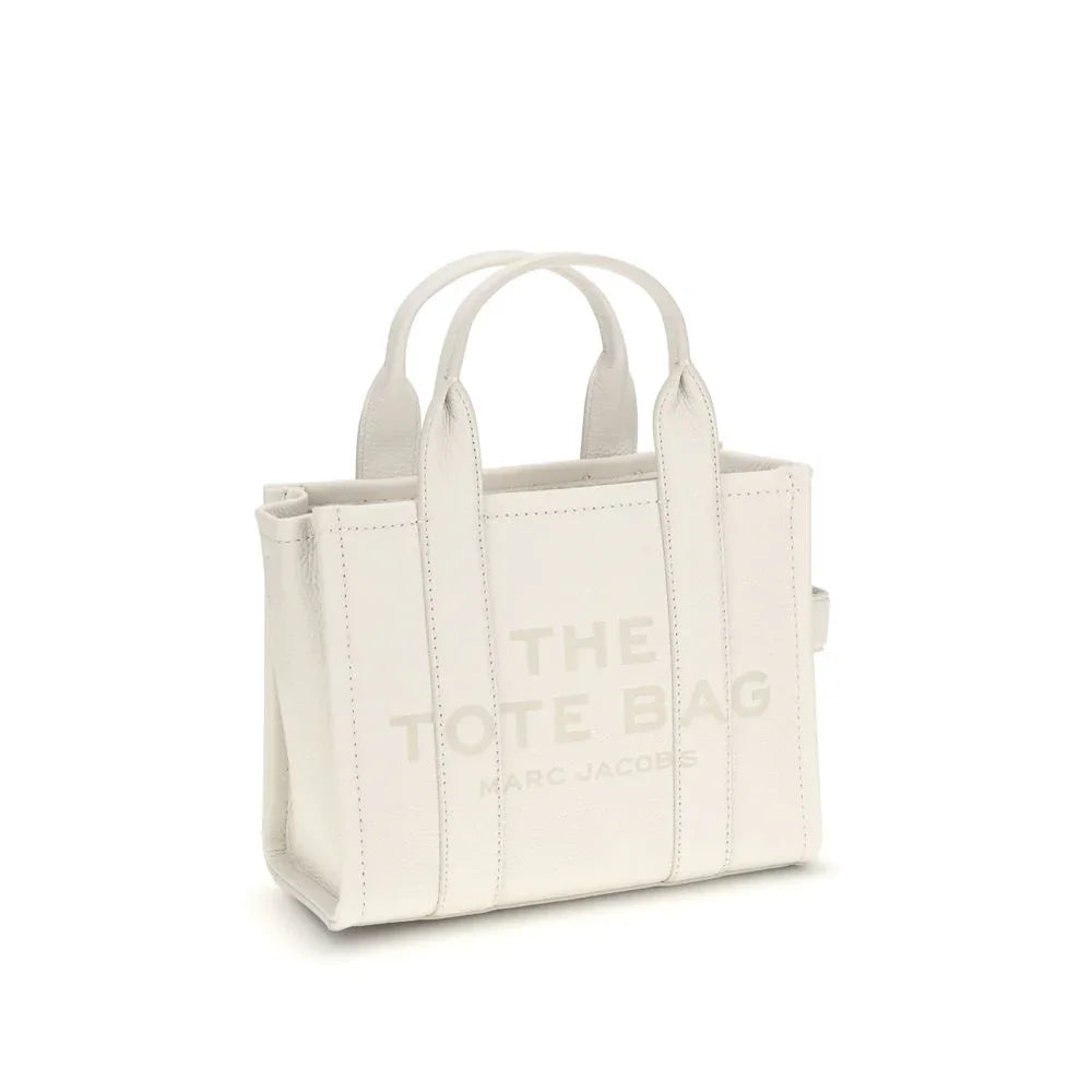 Marc Jacobs White Calf Leather Bos Taurus Handbag