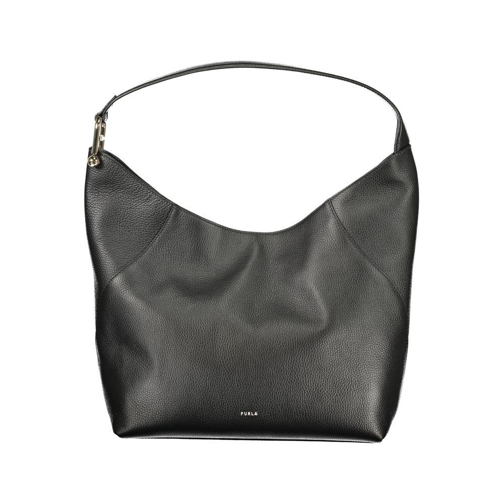 Furla Nero Pelle Women Shoulder Bag