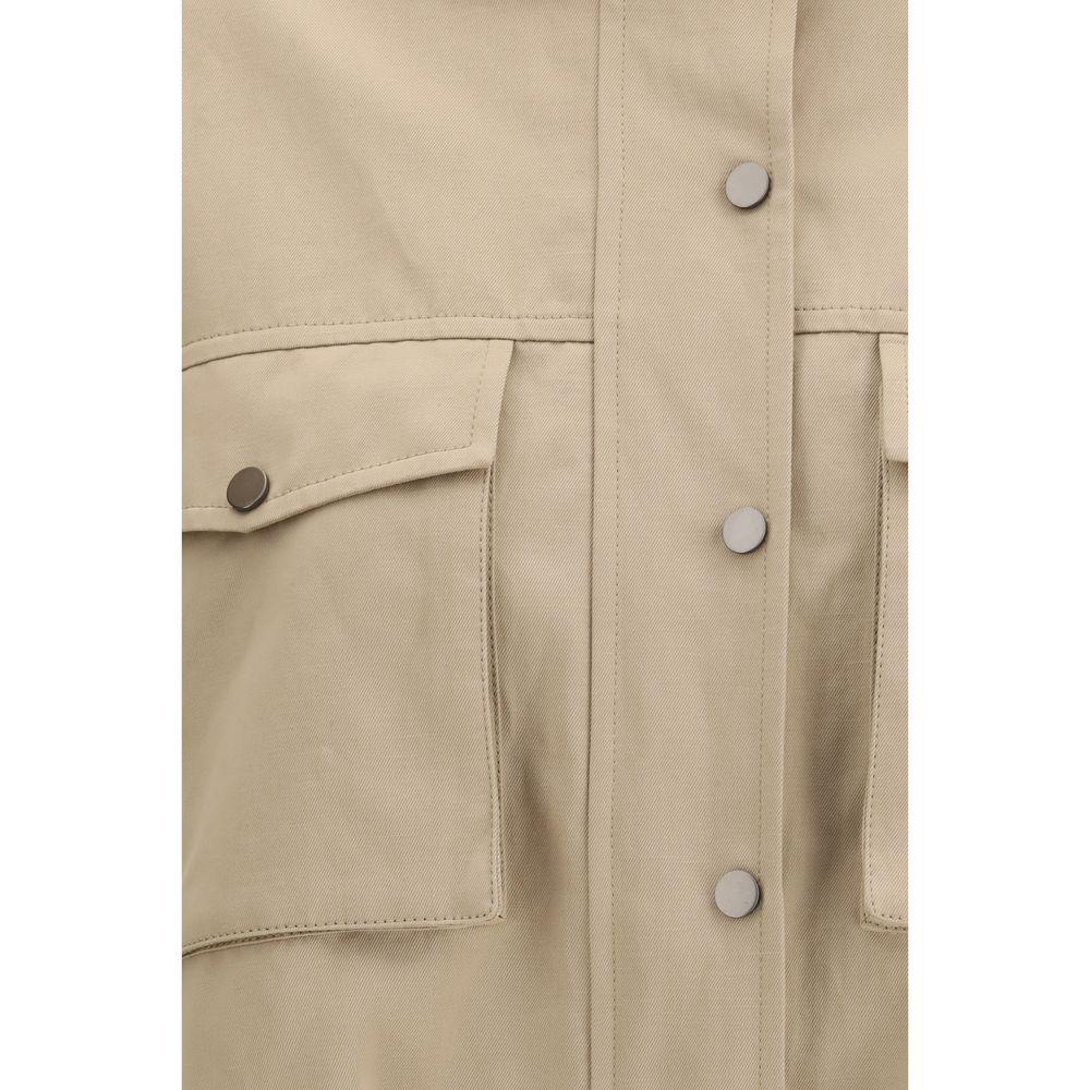 Brunello Cucinelli Beige Cotton Coat