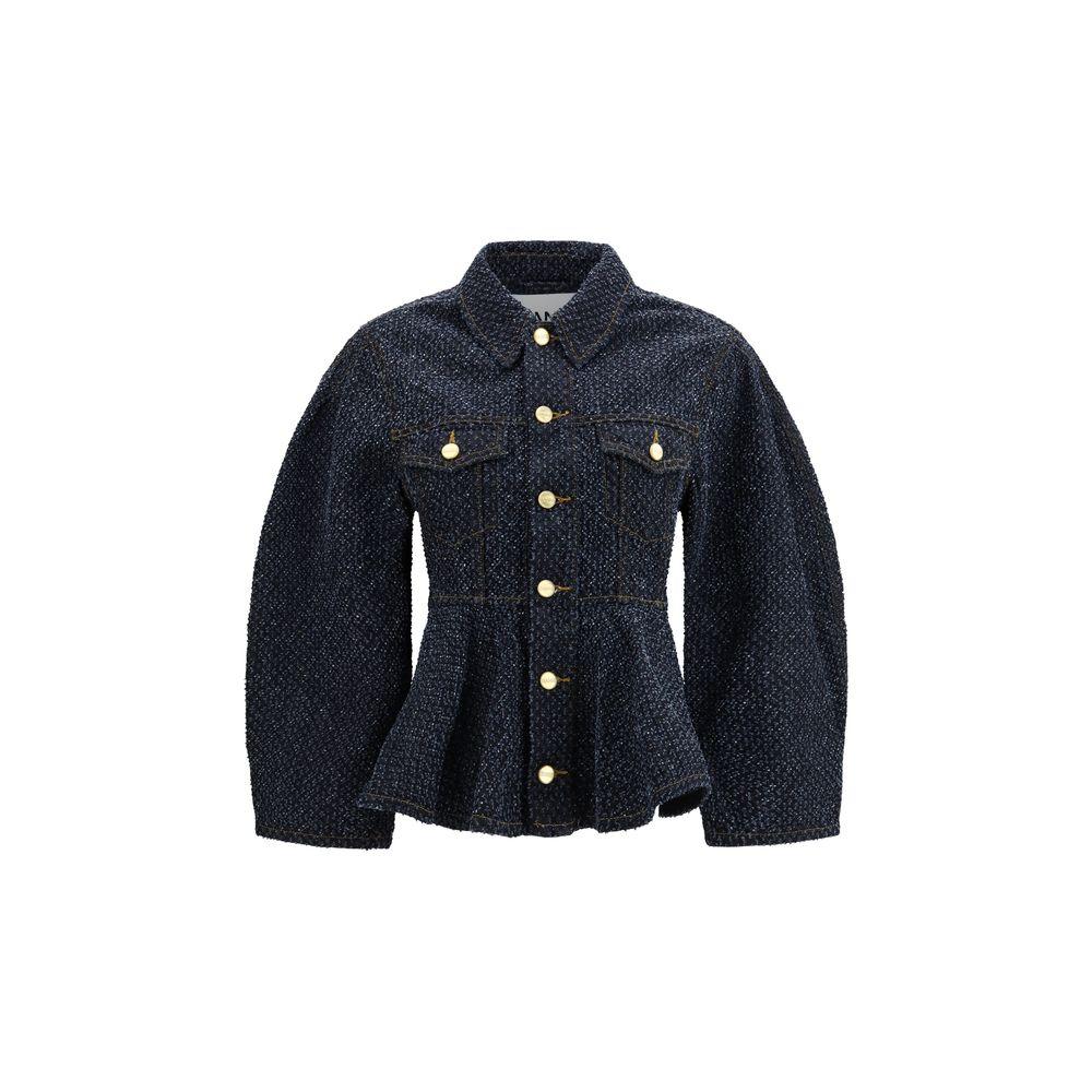 Ganni Blue Cotton Denim Jacket