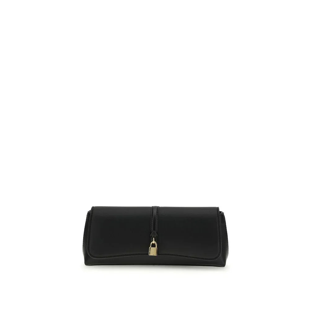 Stella McCartney Clutch-Tasche aus schwarzem Hanf