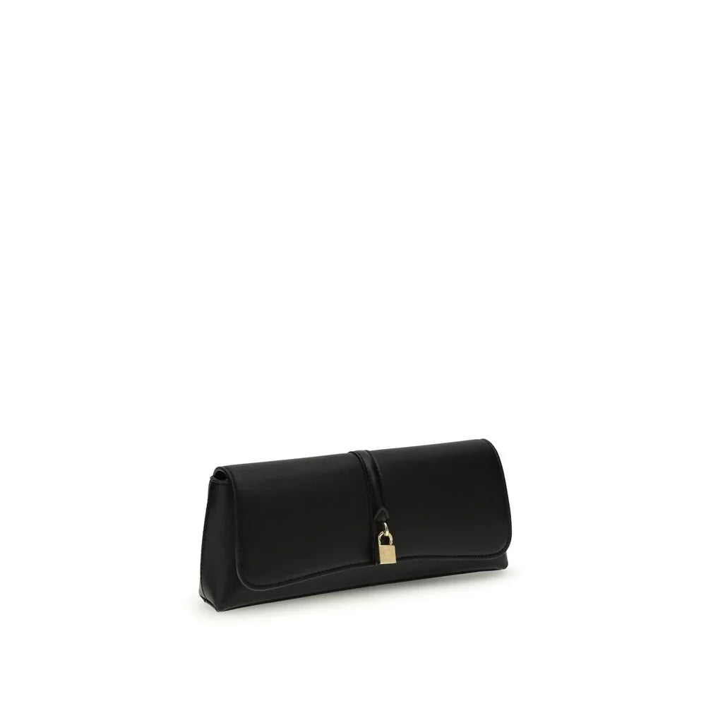 Stella McCartney Clutch-Tasche aus schwarzem Hanf
