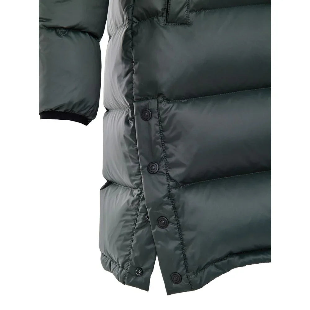 Moose Knuckles Green Cotton Full-Length Jacket