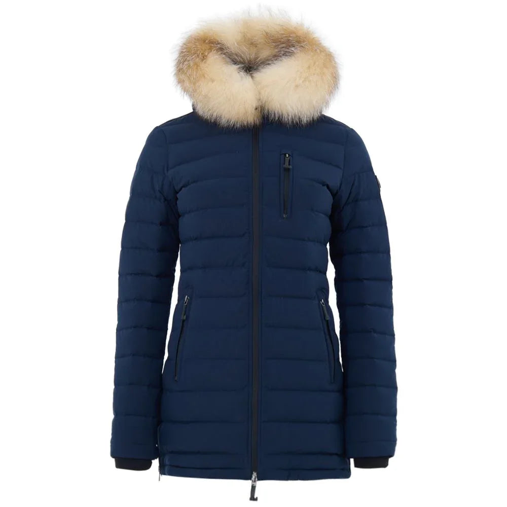 Moose Knuckles Blue Cotton Coat
