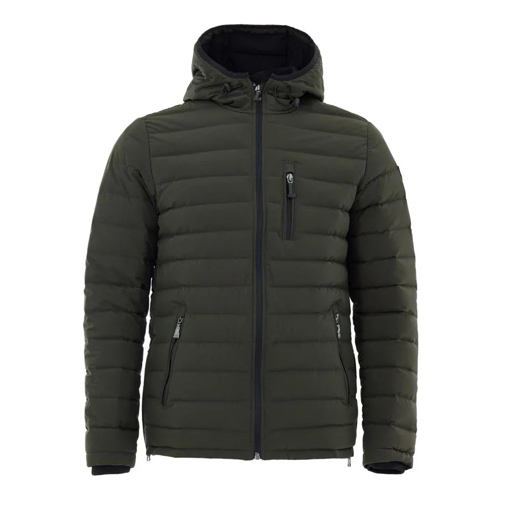 Moose Knuckles Green Nylon Full-Length Jacket