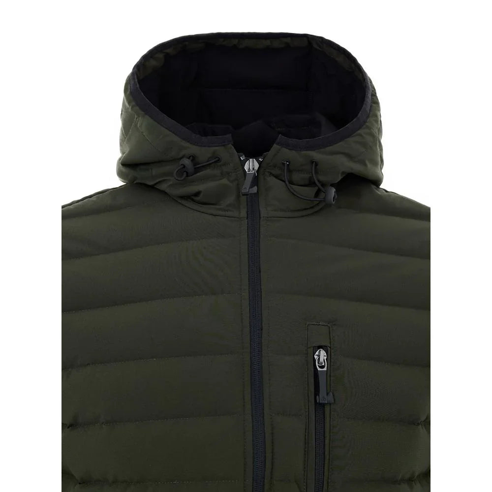 Moose Knuckles Green Nylon Full-Length Jacket
