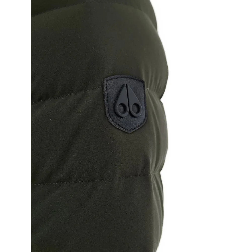 Moose Knuckles Green Nylon Full-Length Jacket