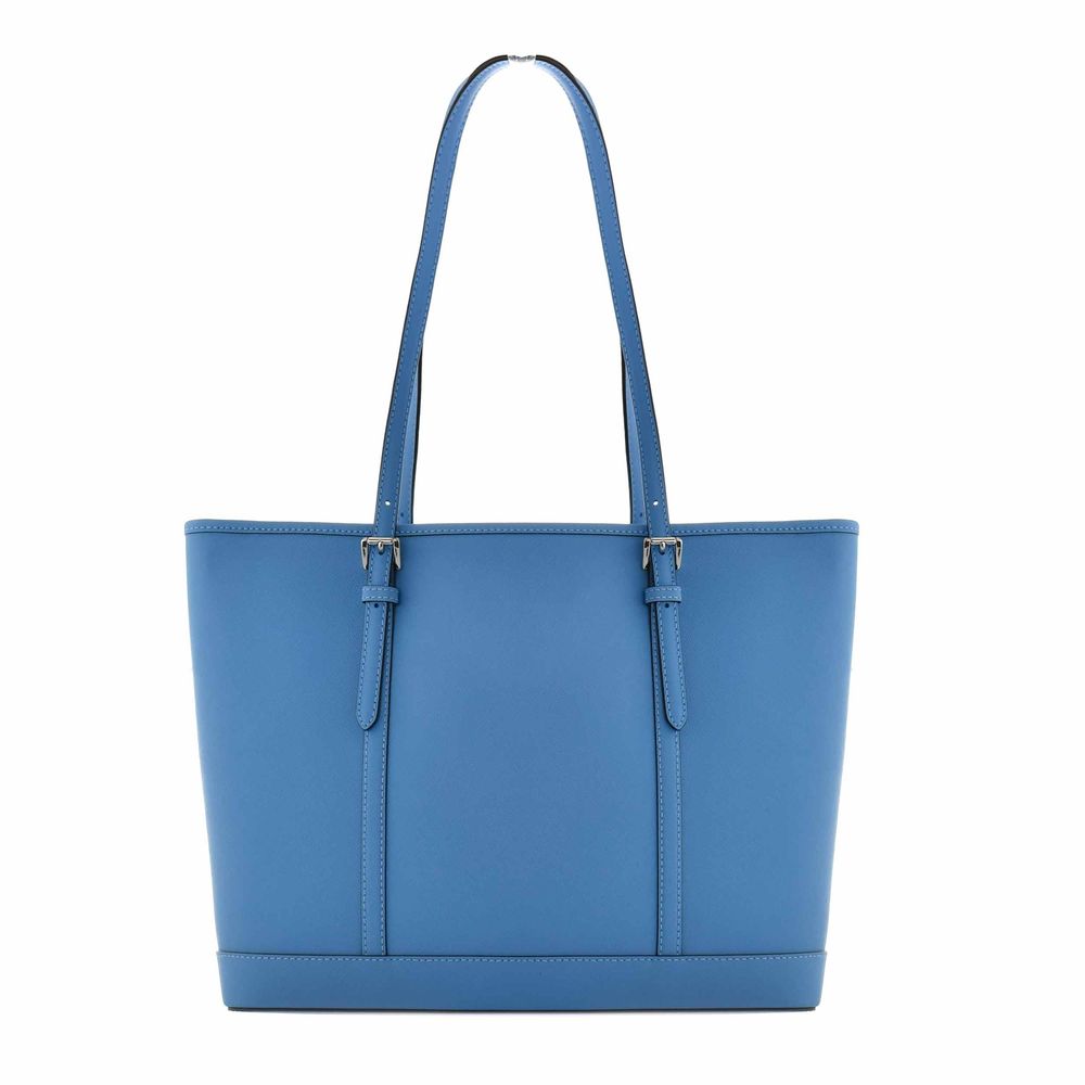 Michael Kors Blue Canvas Tote Bag