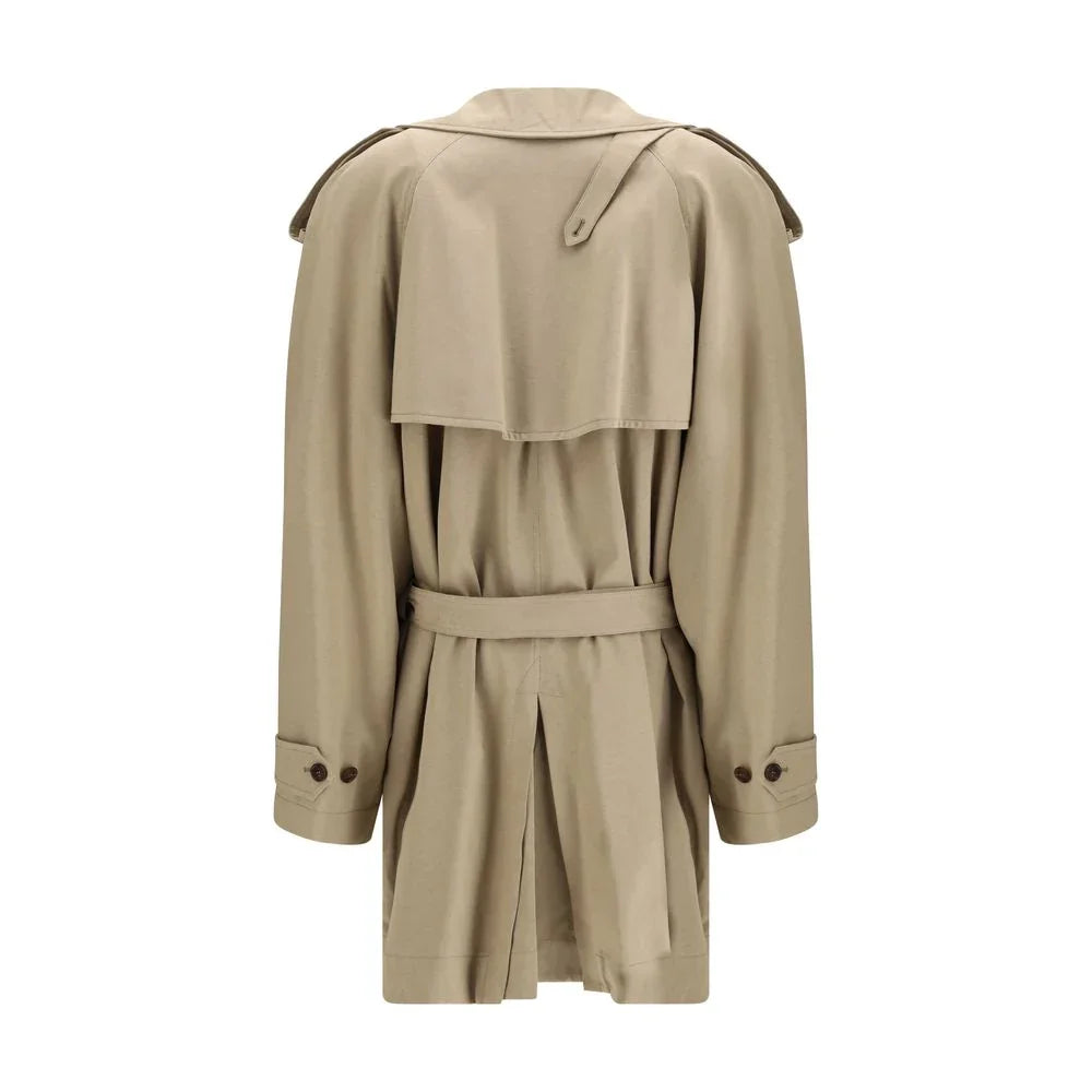 Balenciaga Beige Cotton Trench Coat