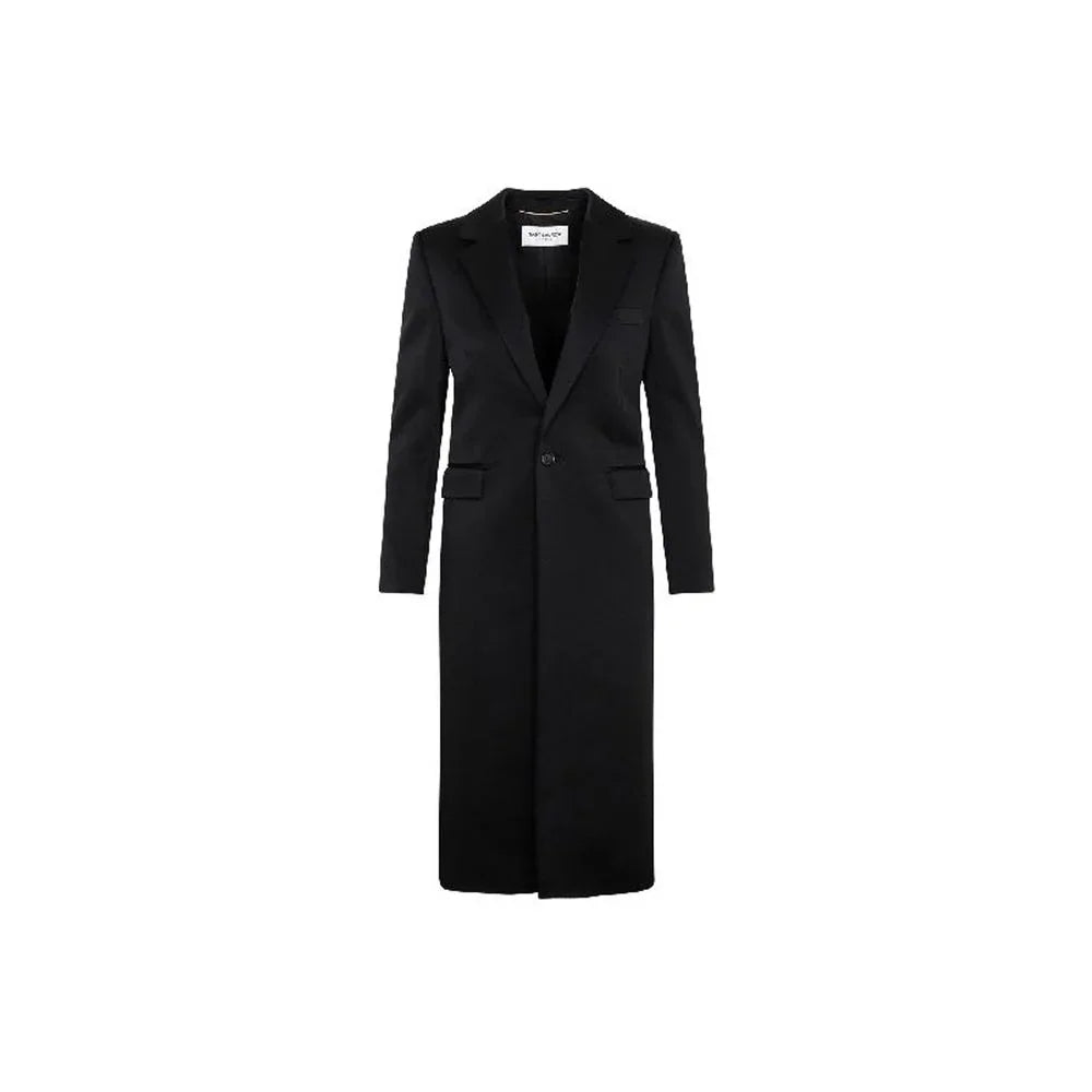 Saint Laurent Black Acetate Coat