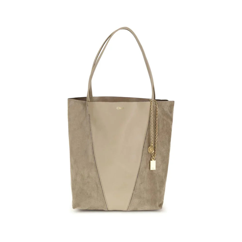 Chloé Beige Leather Shoulder Bag