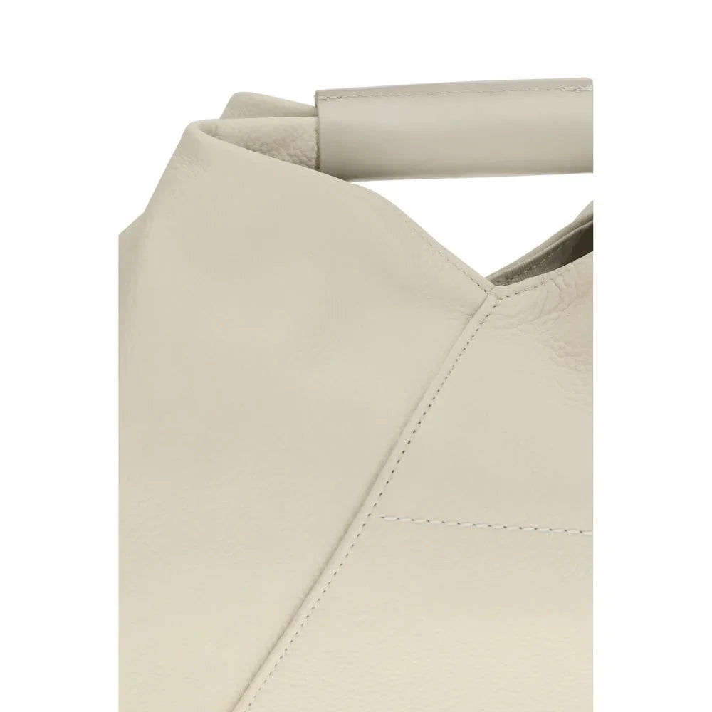 MM6 White Calf Leather Bos Taurus Handbag