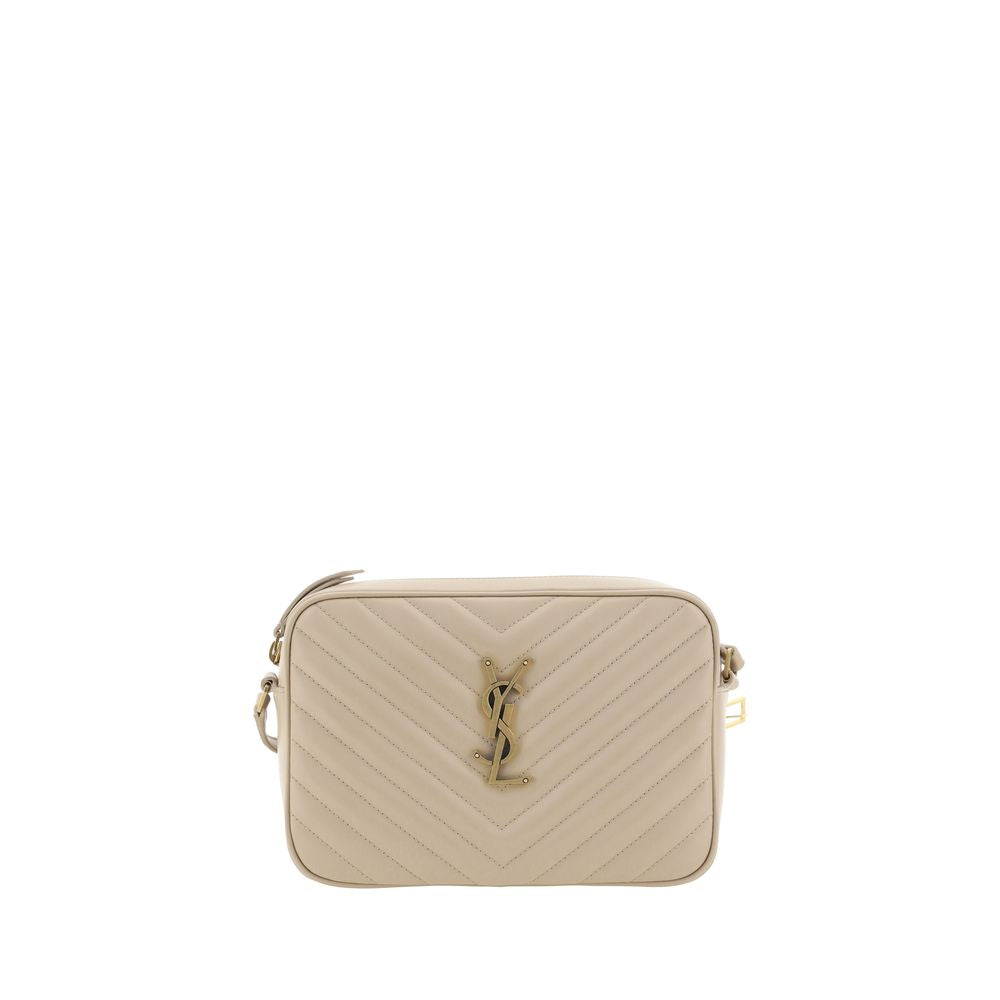 Saint Laurent Beige Calf Leather Bos Taurus Shoulder Bag