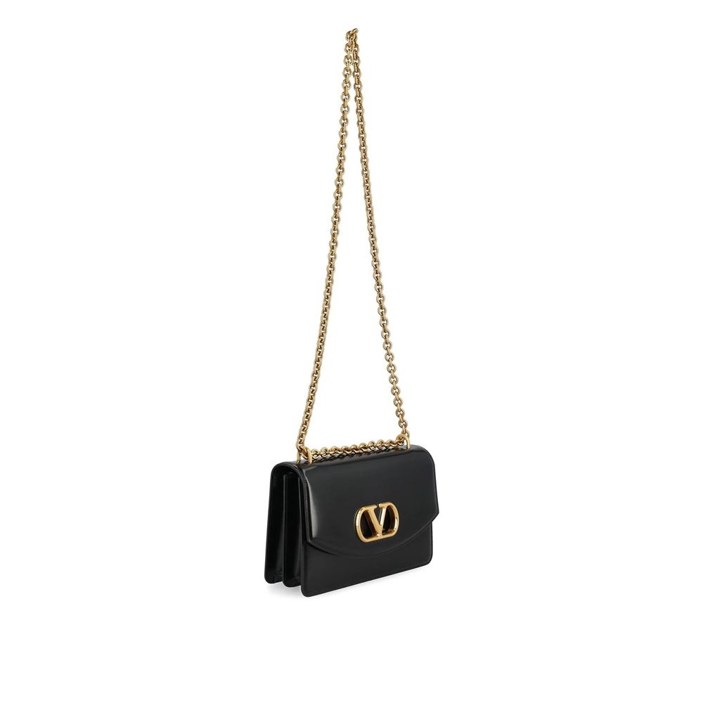 Valentino Garavani Black Calfskin Shoulder Bag