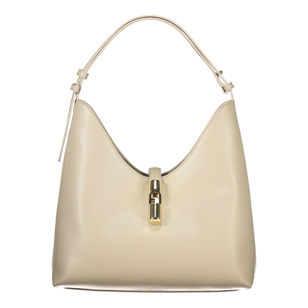 Furla Beige Leather Handbag