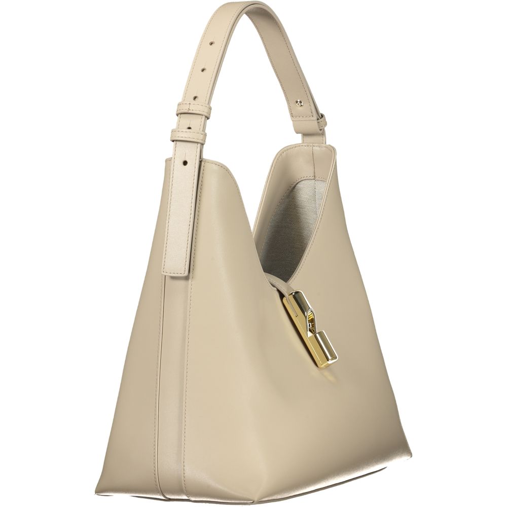 Furla Beige Leather Handbag