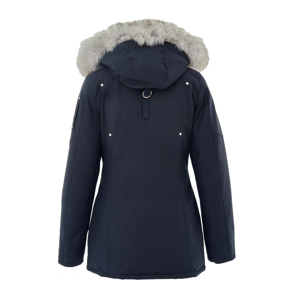 Moose Knuckles Blue Cotton Parka