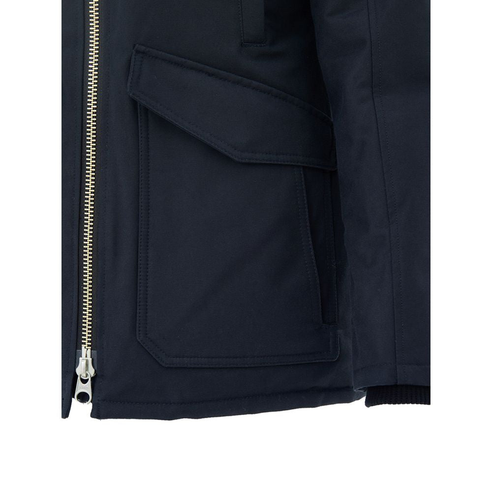 Moose Knuckles Blue Cotton Parka