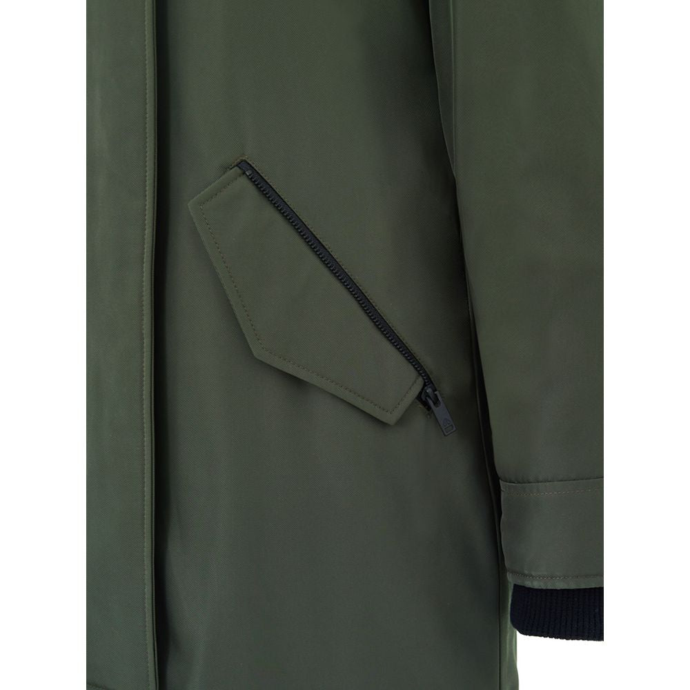 Moose Knuckles Green Cotton Parka