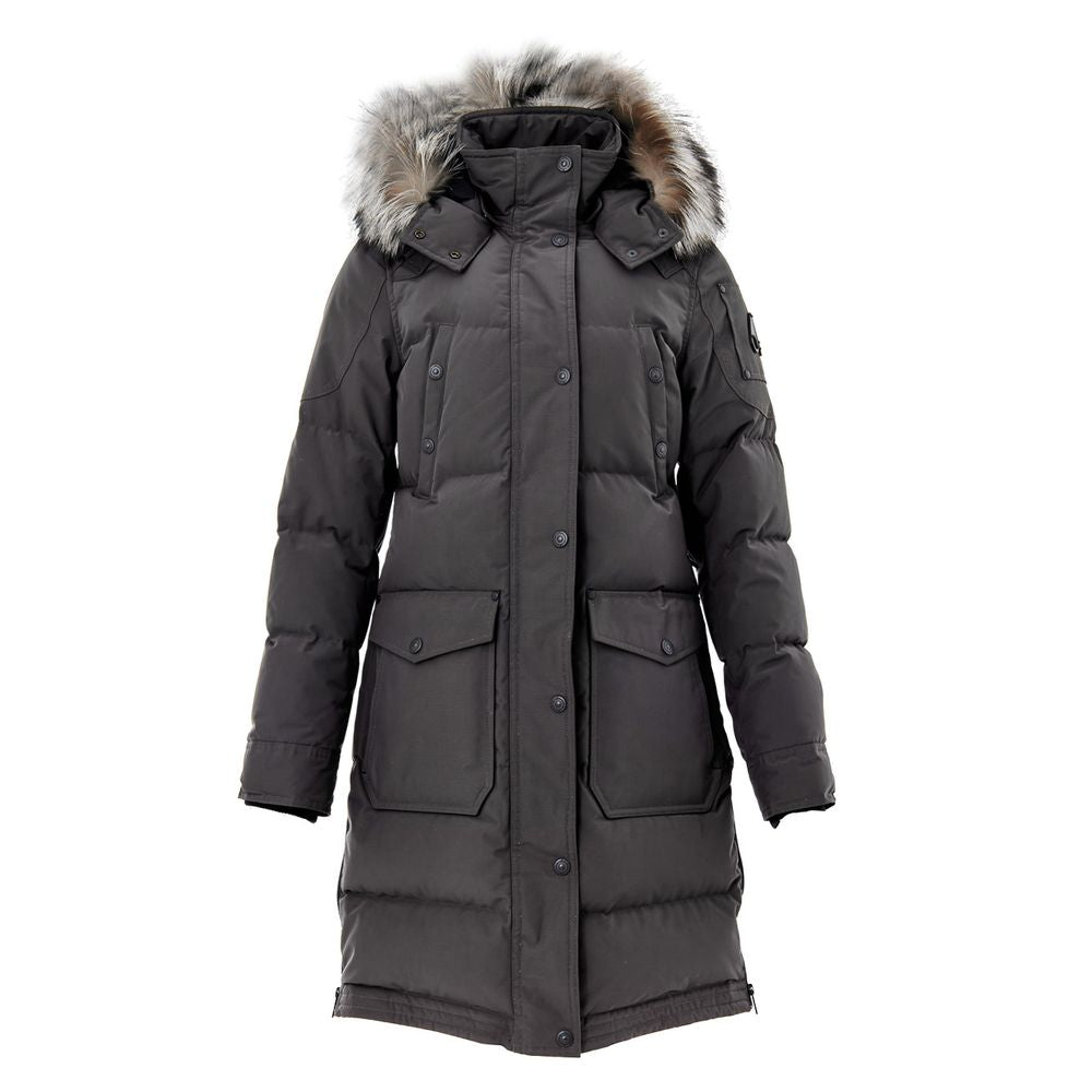 Moose Knuckles Gray Polyester Parka