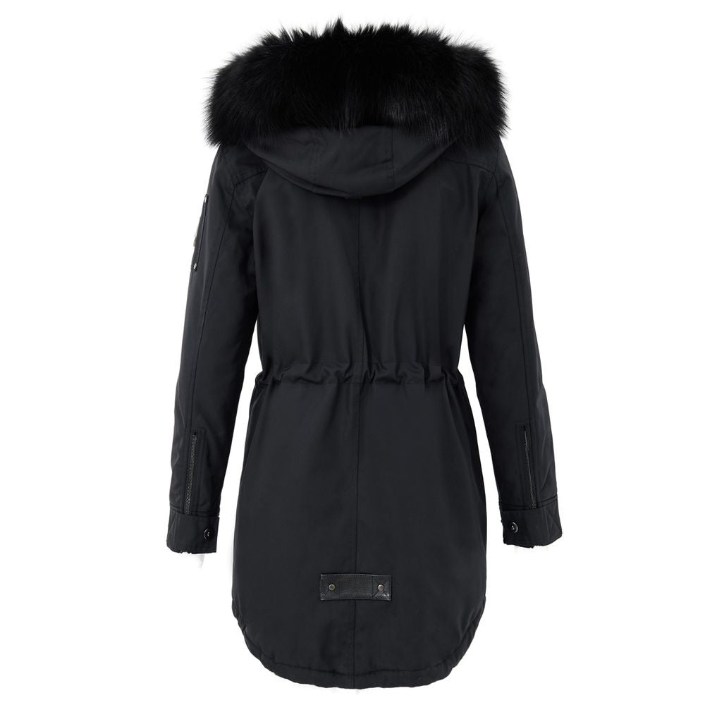 Moose Knuckles Black Cotton Parka