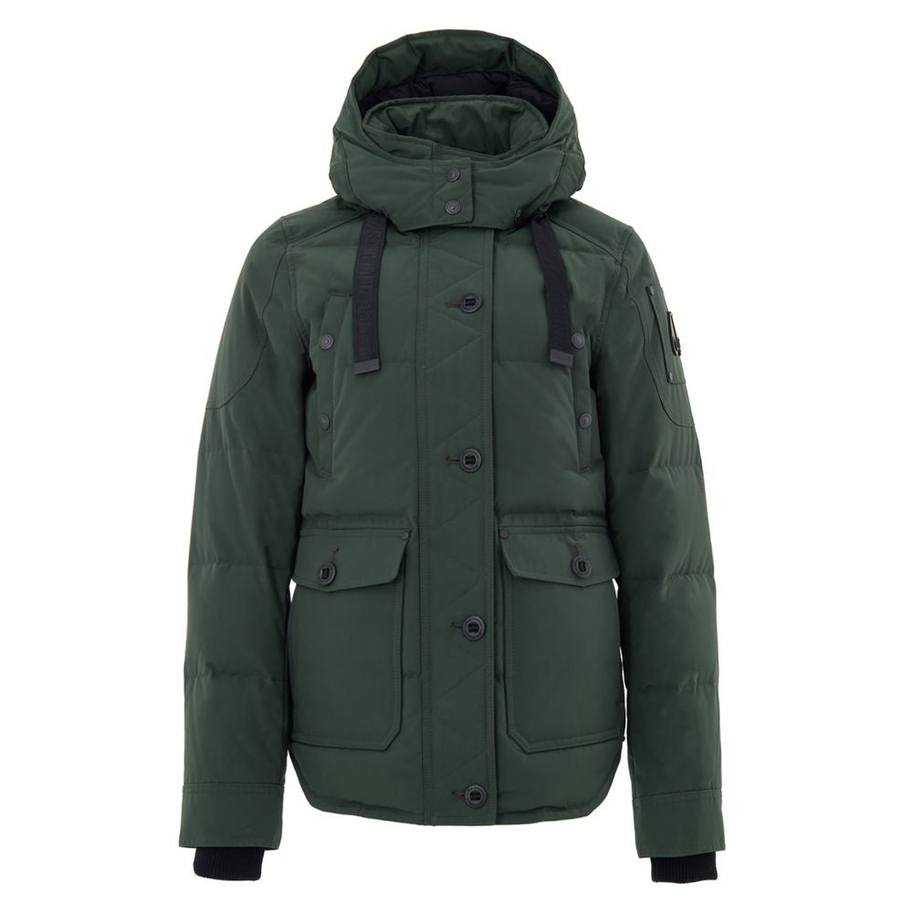 Moose Knuckles Green Nylon Coat