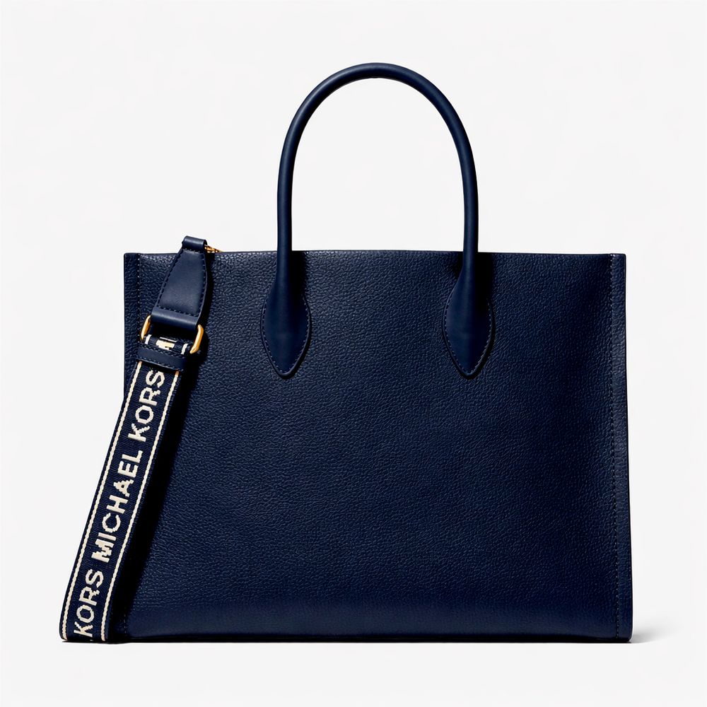 Michael Kors Blue Fur Shoulder Bag