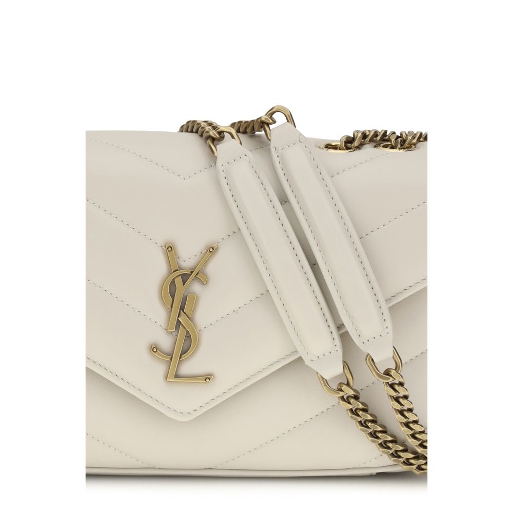 Saint Laurent Beige Lamb Ovis Aries Aries Shoulder Bag
