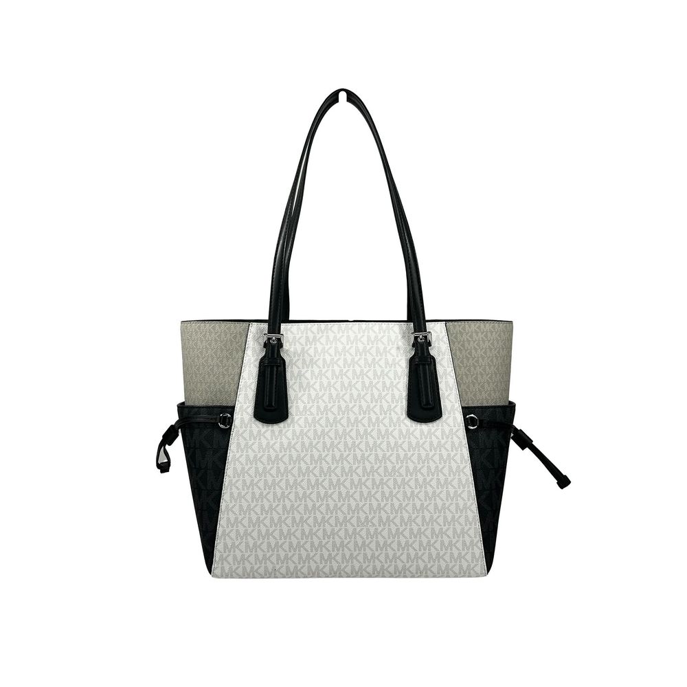 Michael Kors White Canvas Tote Bag