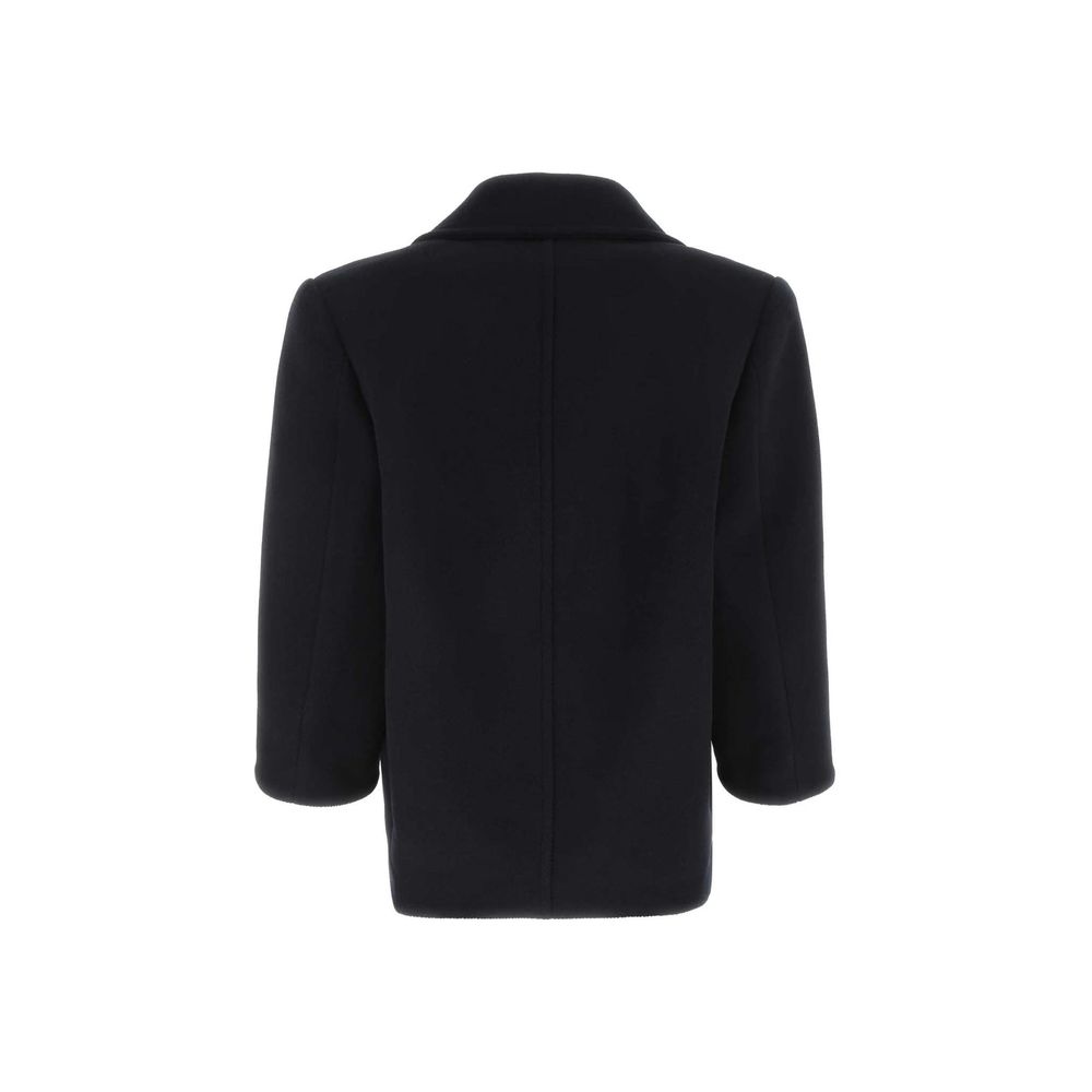 Saint Laurent Blue Wool Coat