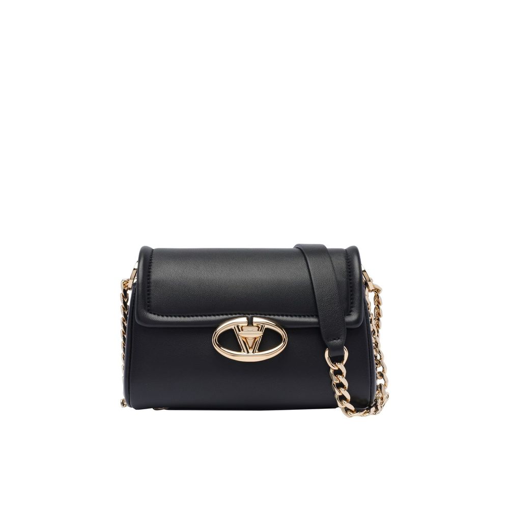 Valentino Garavani Black Leather Shoulder Bag