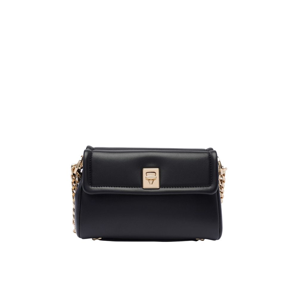 Valentino Garavani Black Leather Shoulder Bag