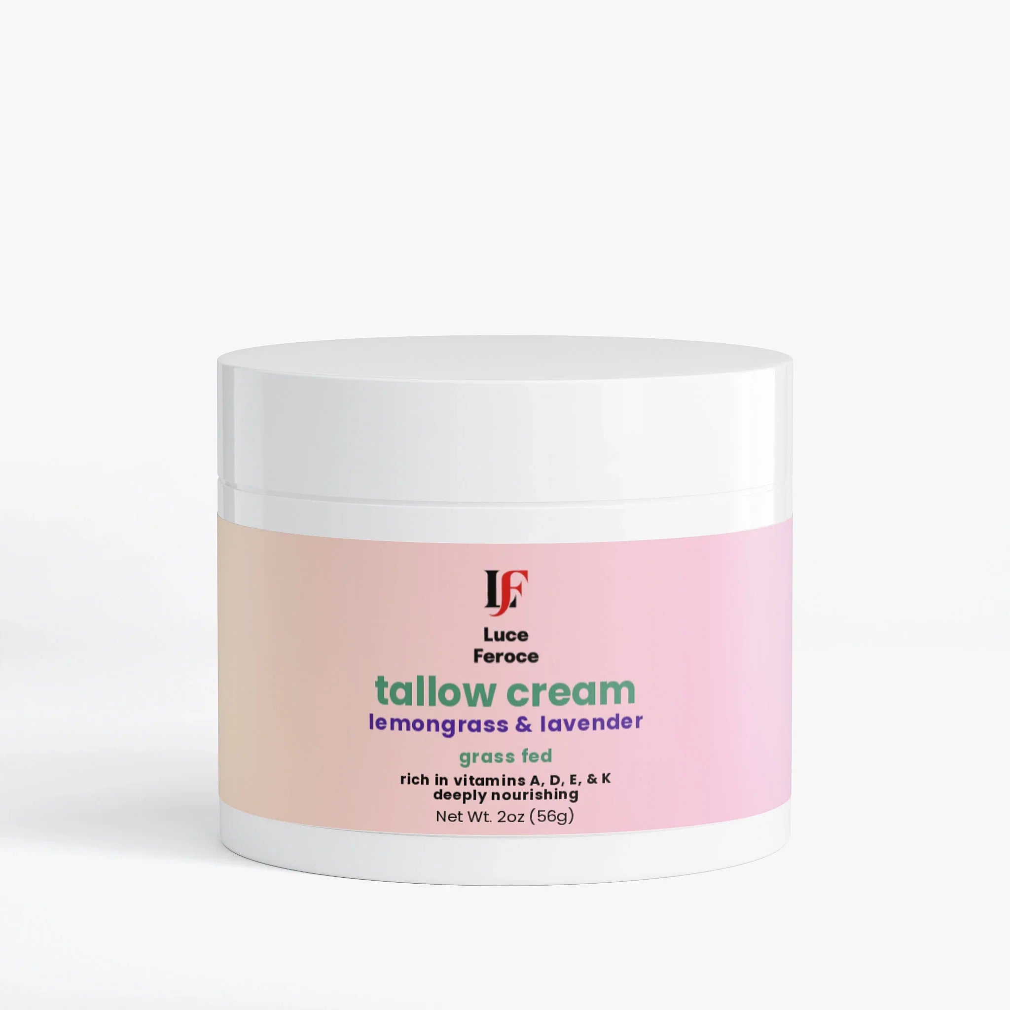 Tallow Cream Lemongrass & Lavender - Luce Feroce
