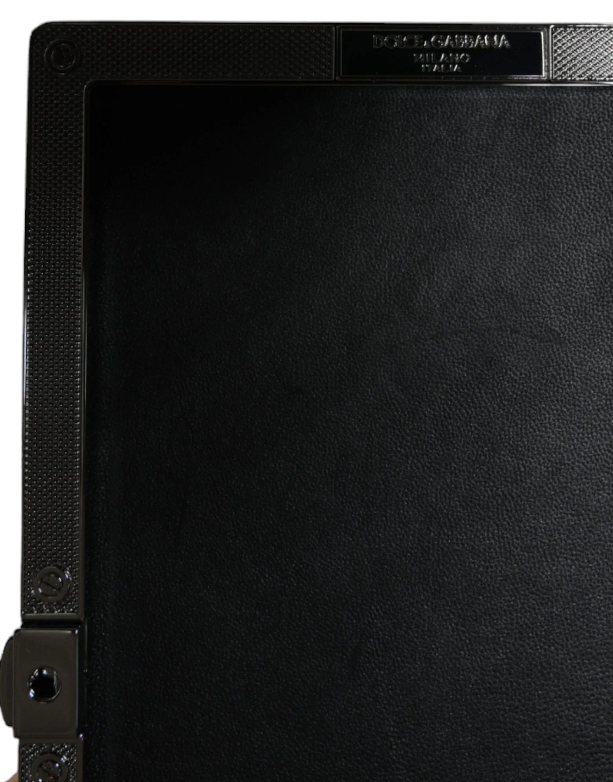 Dolce &amp; Gabbana Clutch aus schwarzem Samt mit Kristallen, Abendtasche