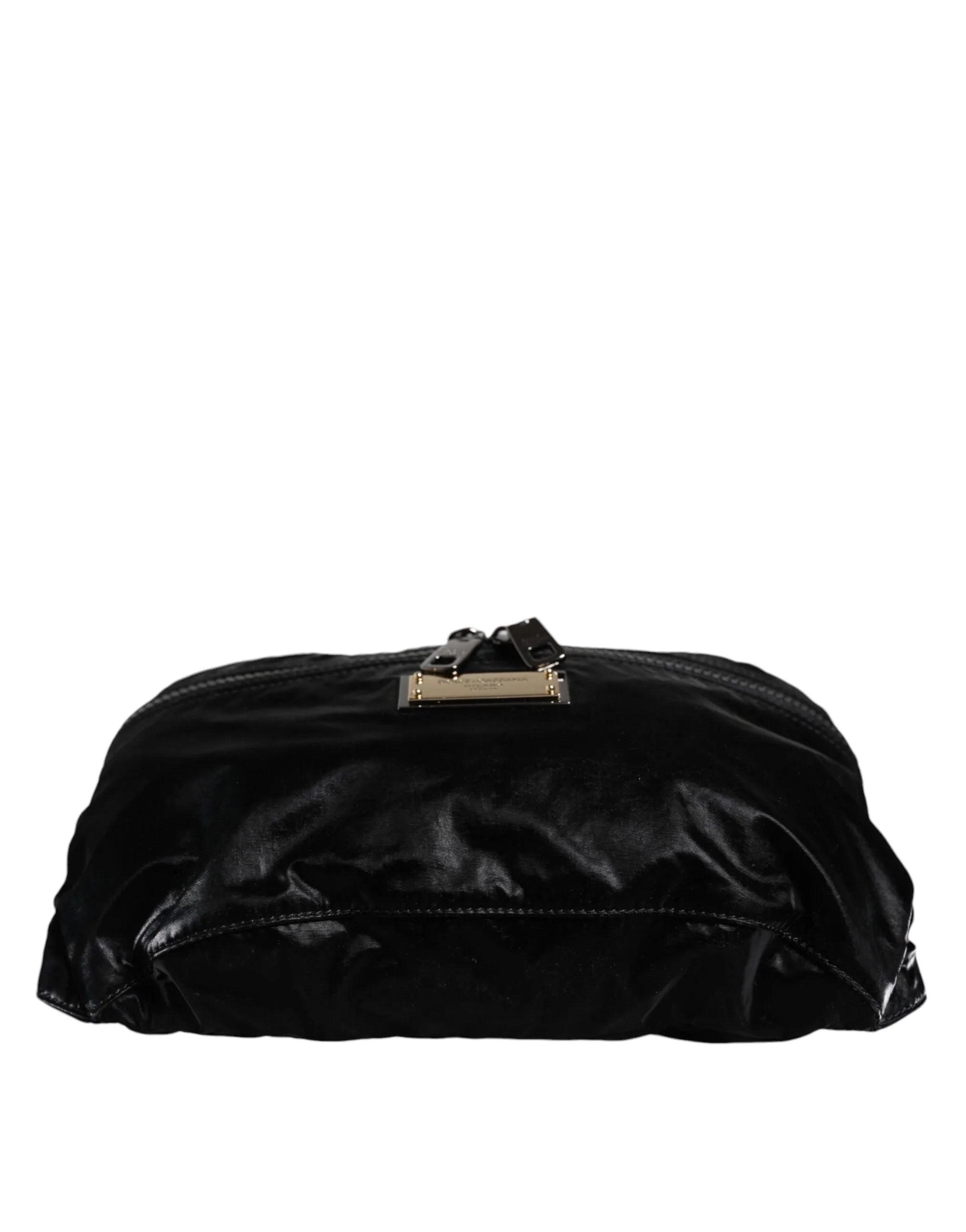 Dolce &amp; Gabbana Gürteltasche aus schwarzem Nylon