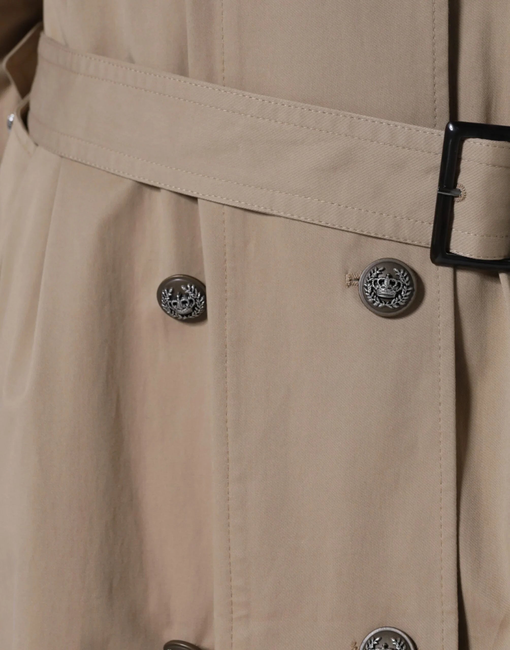 Giacca trench doppiopetto color cachi Dolce &amp; Gabbana