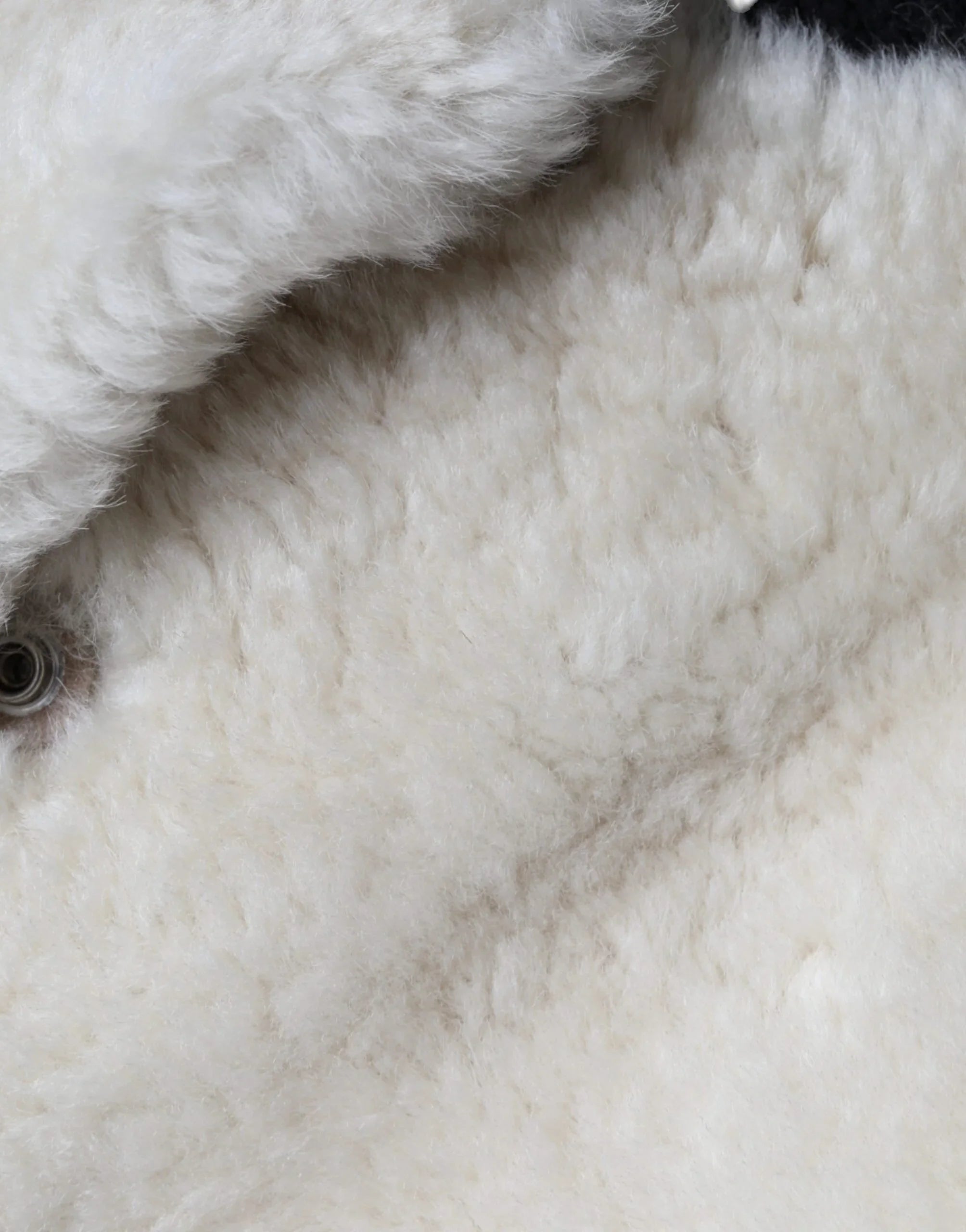 Burberry Weiße WARRENFORD Shearling Lederweste Mantel Jacke