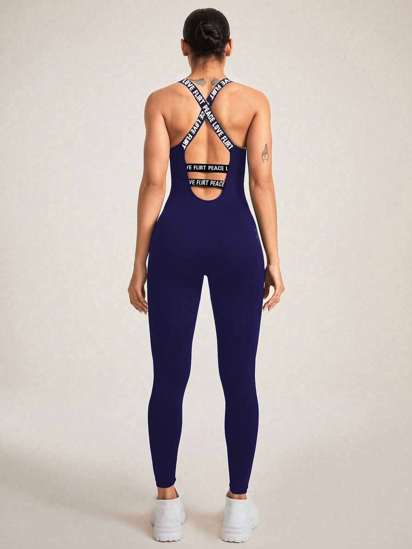 Seamless Camisole Jumpsuit – High Elastic Fit, Ultra-Comfortable