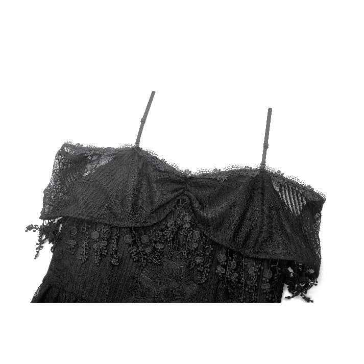 Dark in Love Soraya Gothic Lace High-Low Dress