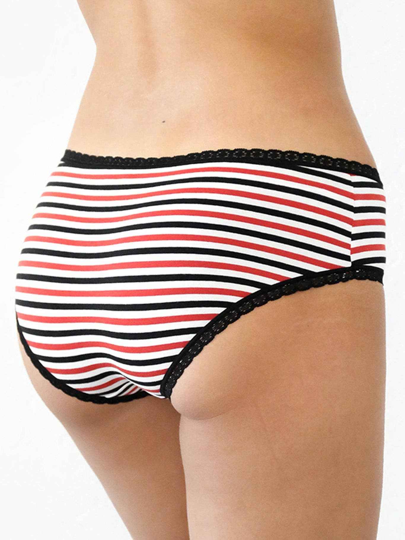Organic Hipster Briefs with Lace