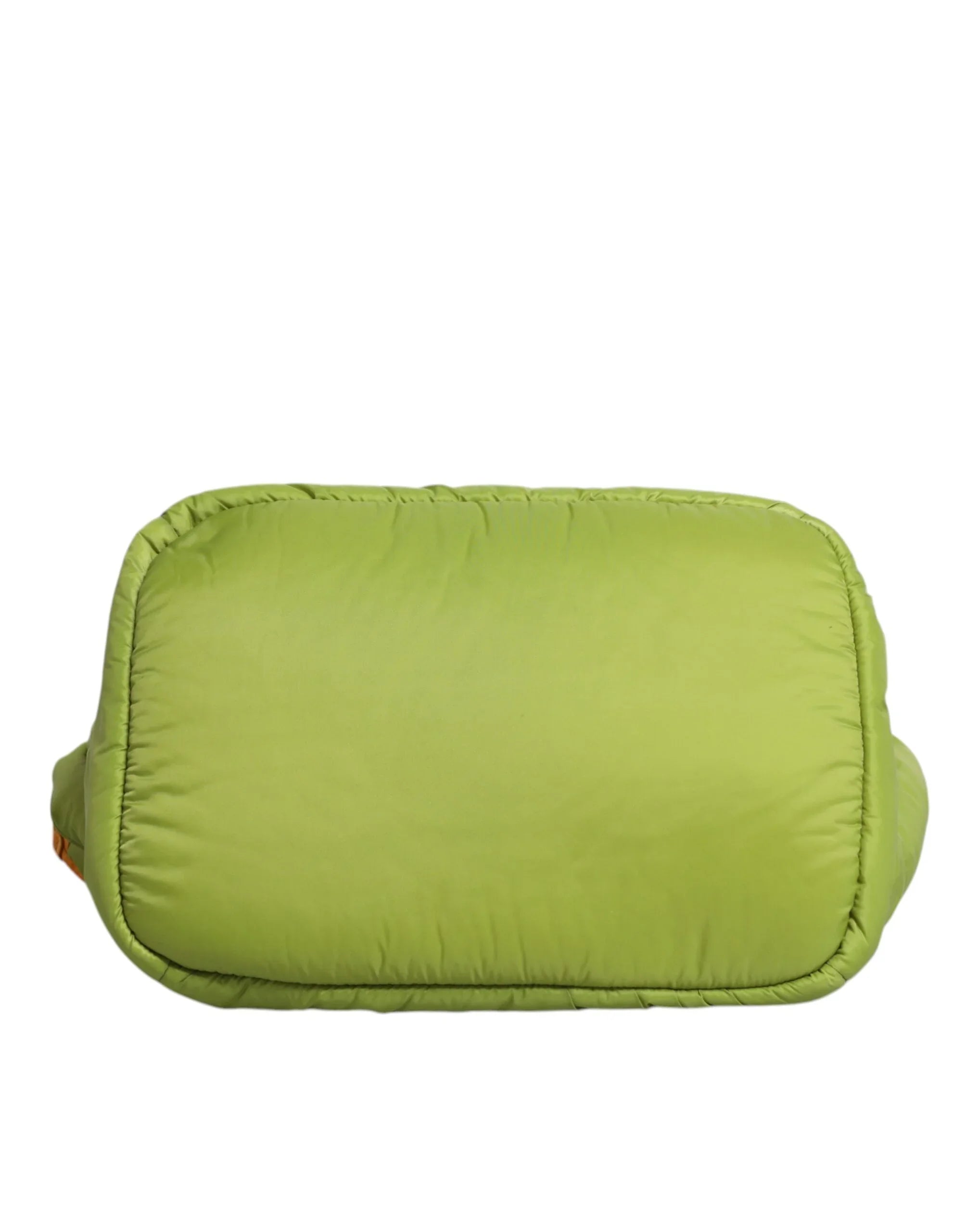 Dolce &amp; Gabbana Grüne Nylon-Umhängetasche mit gepolstertem Logo-Emblem