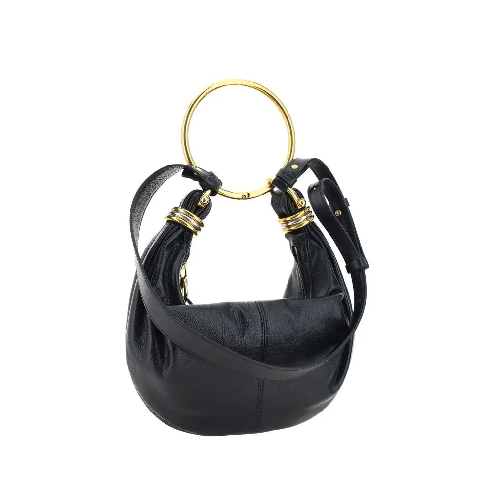 Chloé Black Calf Leather Bos Taurus Handbag