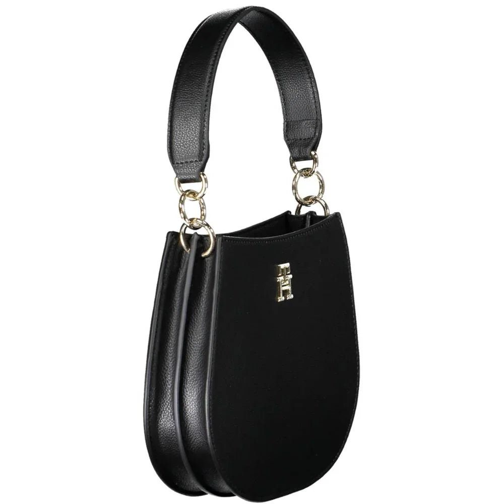 Tommy Hilfiger Black Polyester Handbag