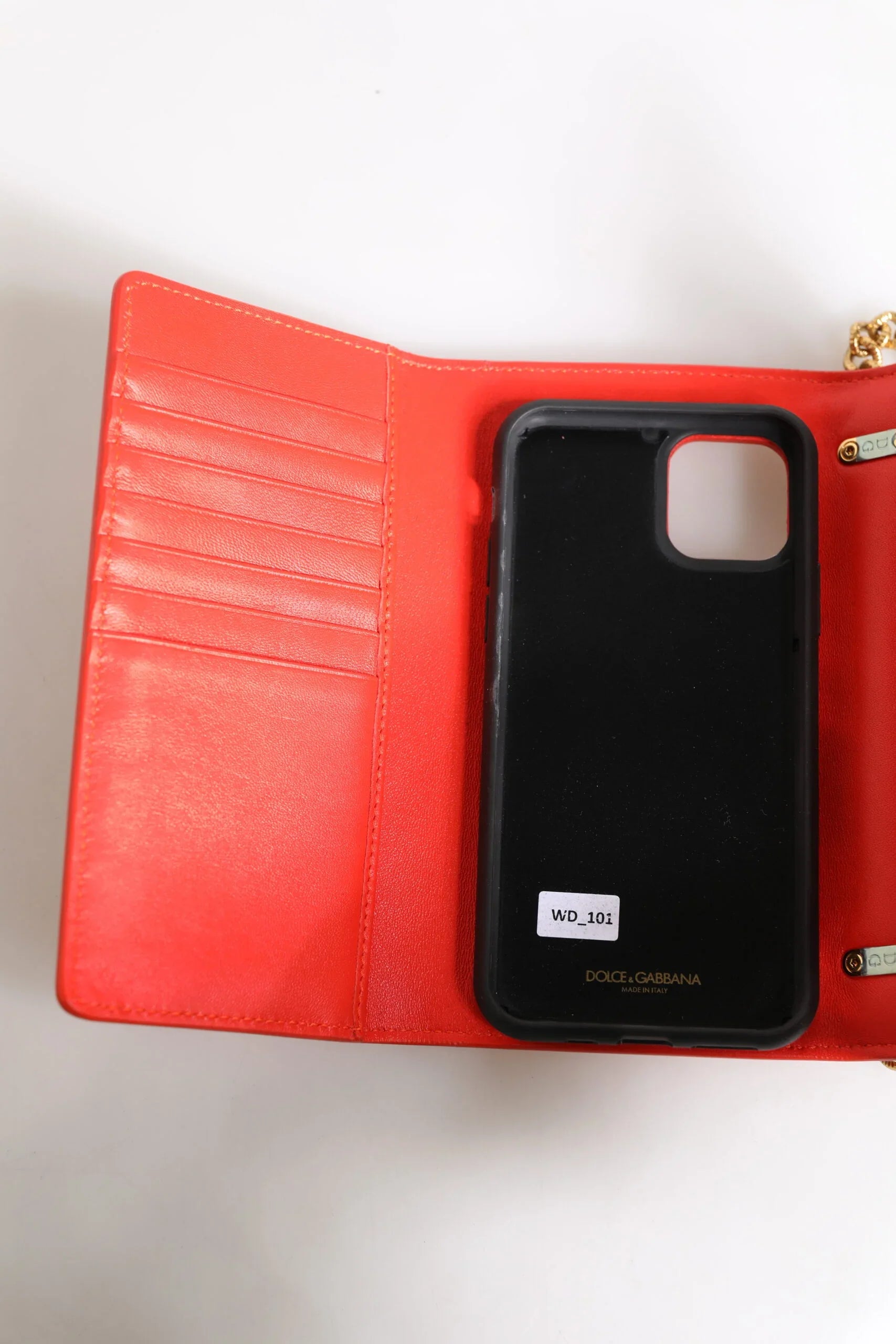 Dolce &amp; Gabbana Rote gesteppte Leder-Umhängetasche „Devotion“