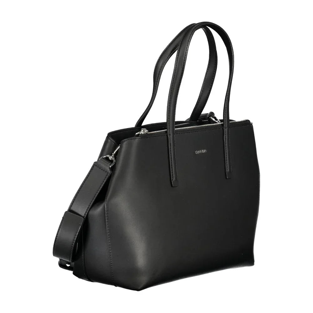 Calvin Klein Black Polyester Women Handbag