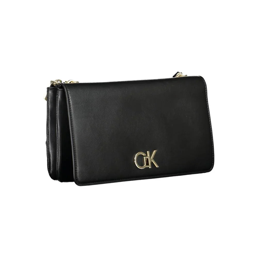 Calvin Klein Black Polyester Women Shoulder Bag