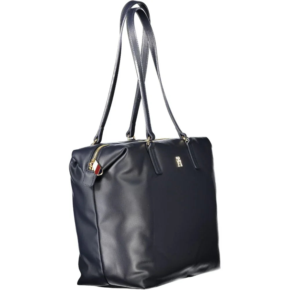 Tommy Hilfiger Blue Polyester Women Shoulder Bag