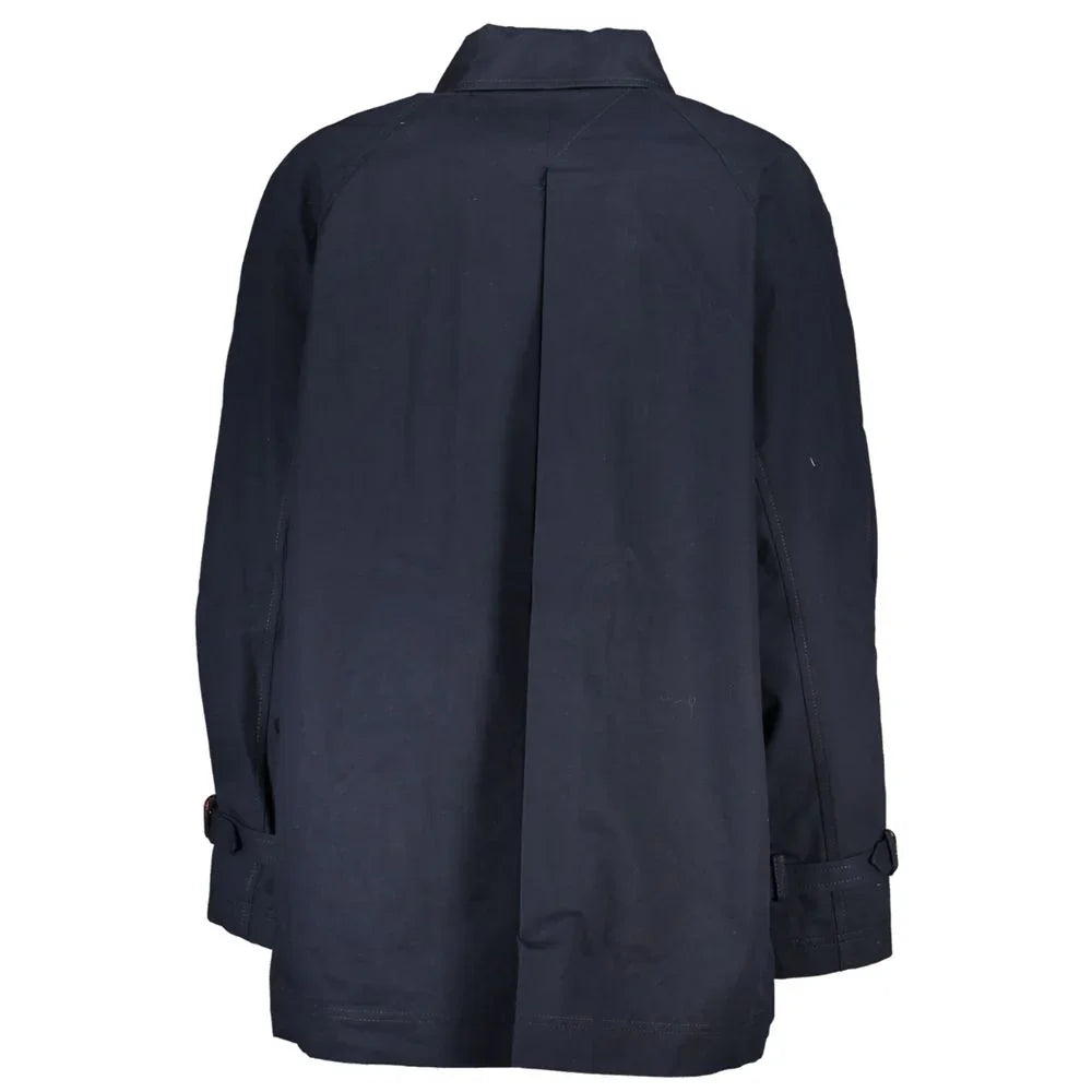Tommy Hilfiger Blue Cotton Women's Trench Coat