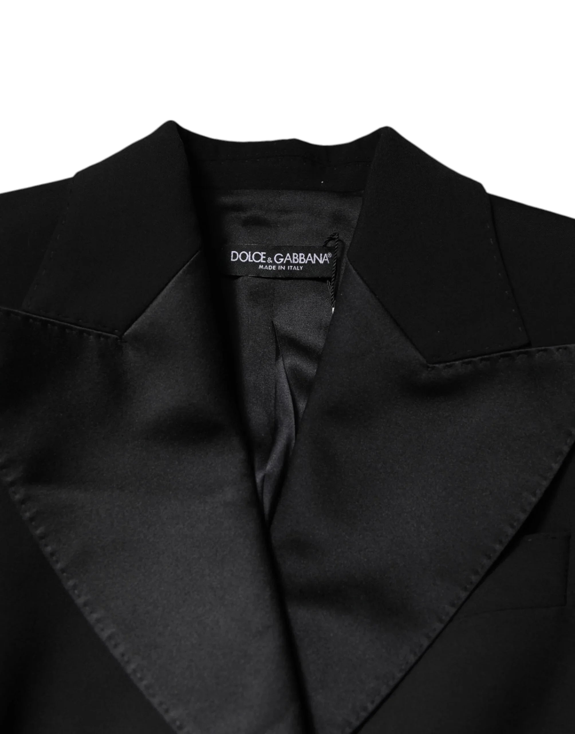 Dolce & Gabbana Black Wool Jumpsuit Dress Women Coat Jacket