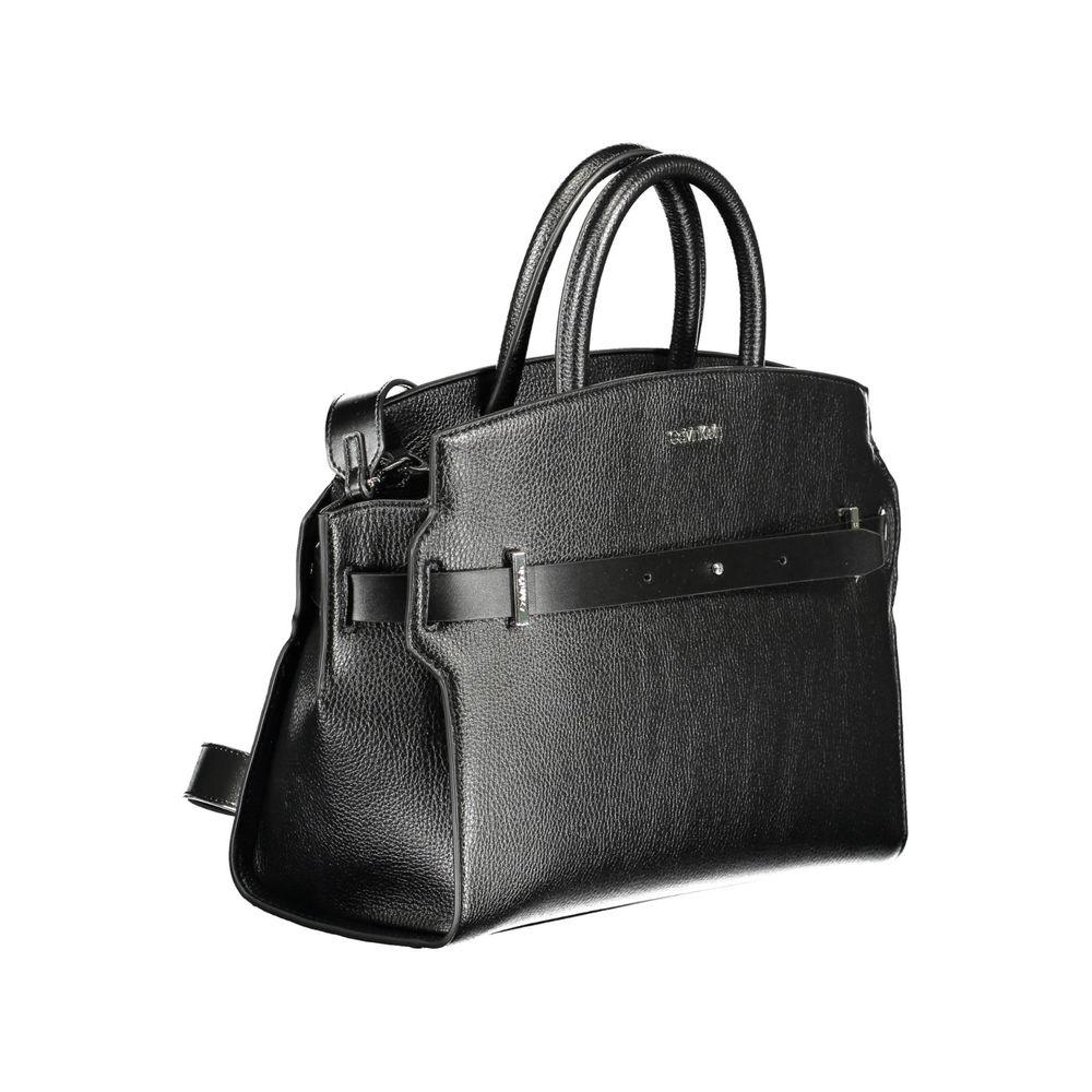 Calvin Klein Nero Polyurethan Damenhandtasche